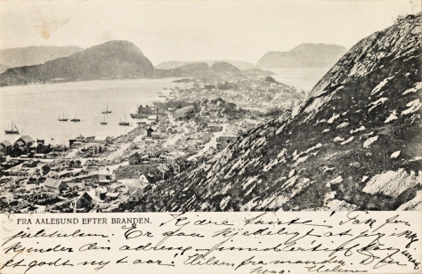 Ålesund after the major fire in 1904