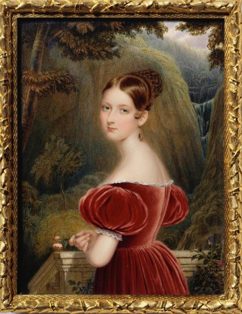 Princess Victoria, by Henry Collen (1836) at the age of 17, the year before she became Queen.