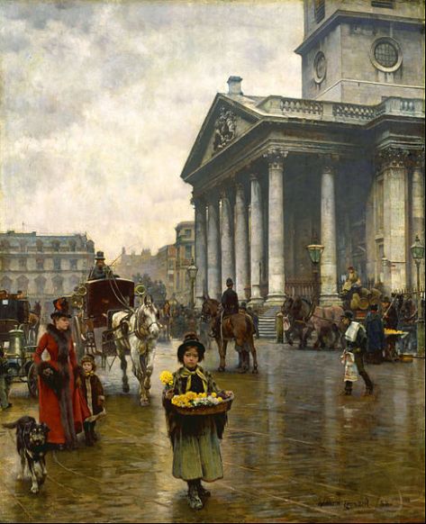 St Martin-in-the-Fields by English painter William Logsdail, 1888.
