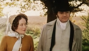 Elizabeth Bennet and Mr Darcy Pride and Prejudice 1995 Episode Six Final Proposal Scene Sonya Heaney BBC