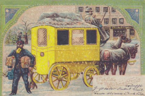 Weihnachtskarte 1904 German Christmas Card
